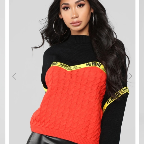 FashionNova Youve Been Warned Sweater Women 1X NWT - Picture 13 of 13